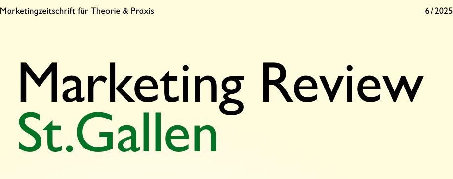Marketing Review St. Gallen
